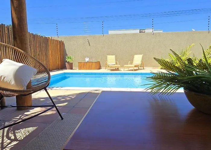 Casa Aconchegante Com Piscina Em Taperapuan