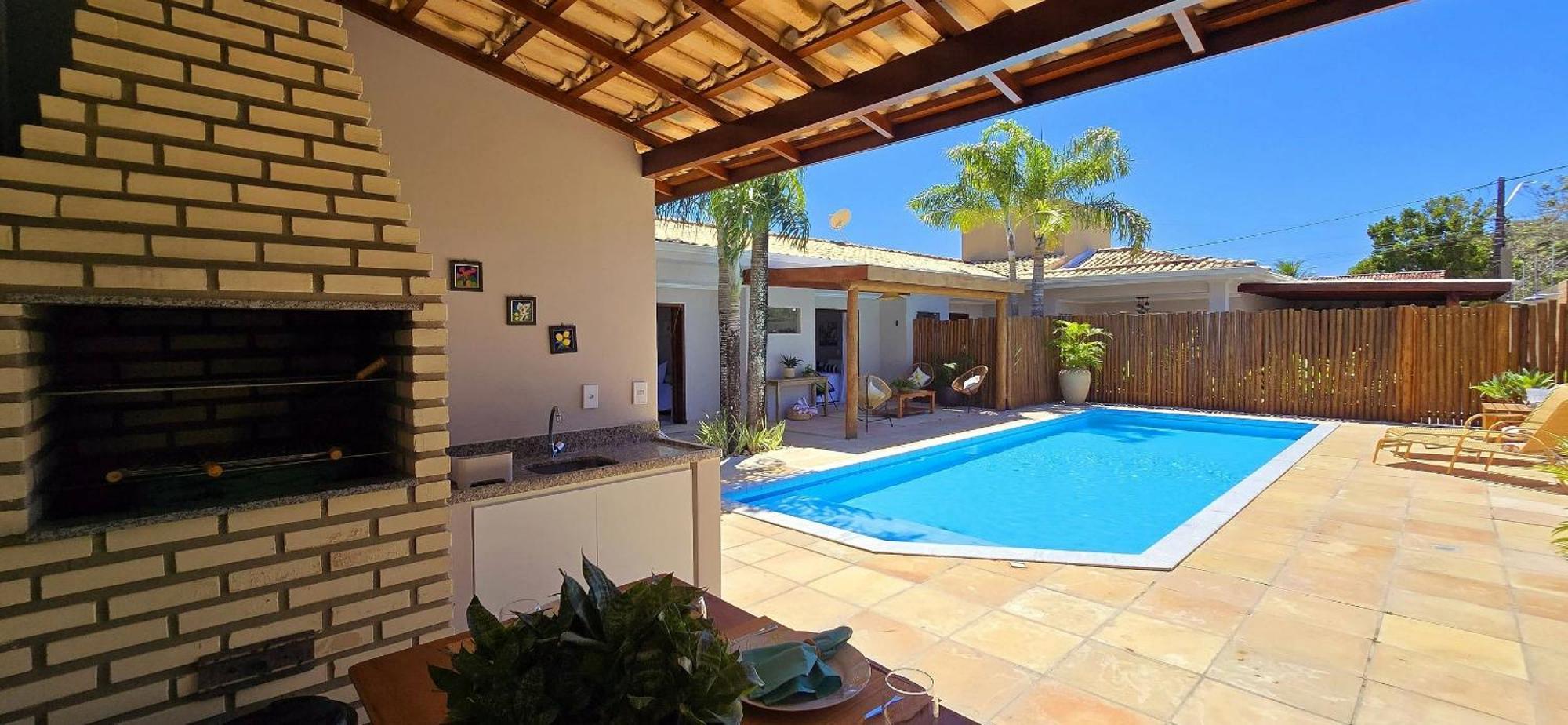 Casa Aconchegante Com Piscina Em Taperapuan *